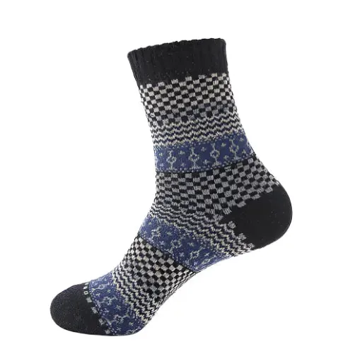 Thick Striped Wool Socks