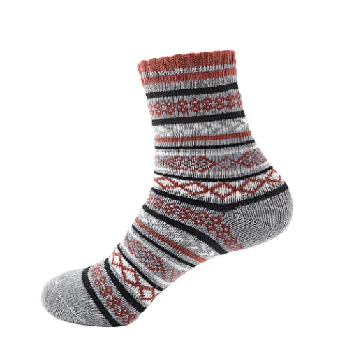 Thick Striped Wool Socks