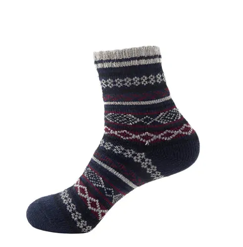 Thick Striped Wool Socks