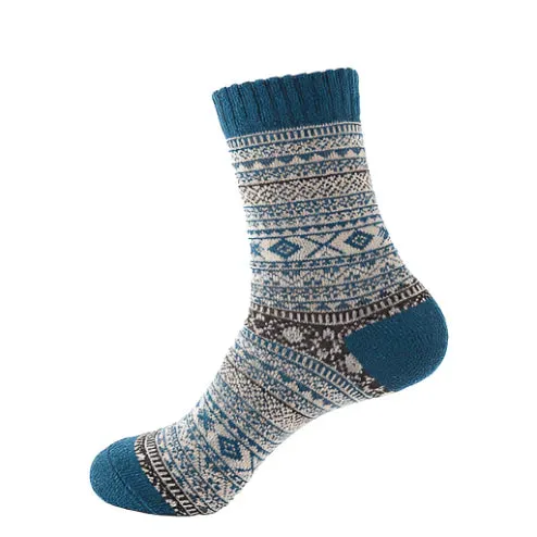 Thick Striped Wool Socks