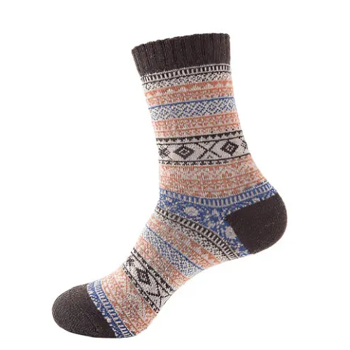 Thick Striped Wool Socks