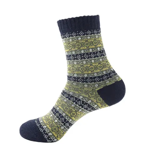 Thick Striped Wool Socks