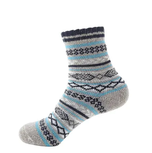 Thick Striped Wool Socks