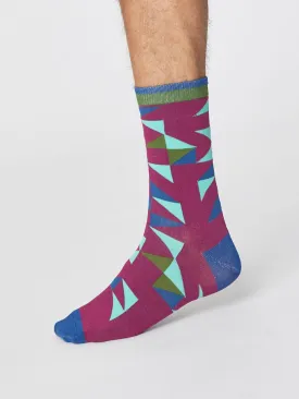 Triangle Socks - Beetroot