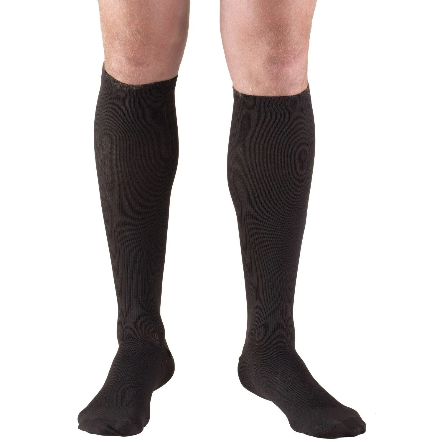 Truform Men's Dress Microfiber Support Socks, 15-20 mmHg