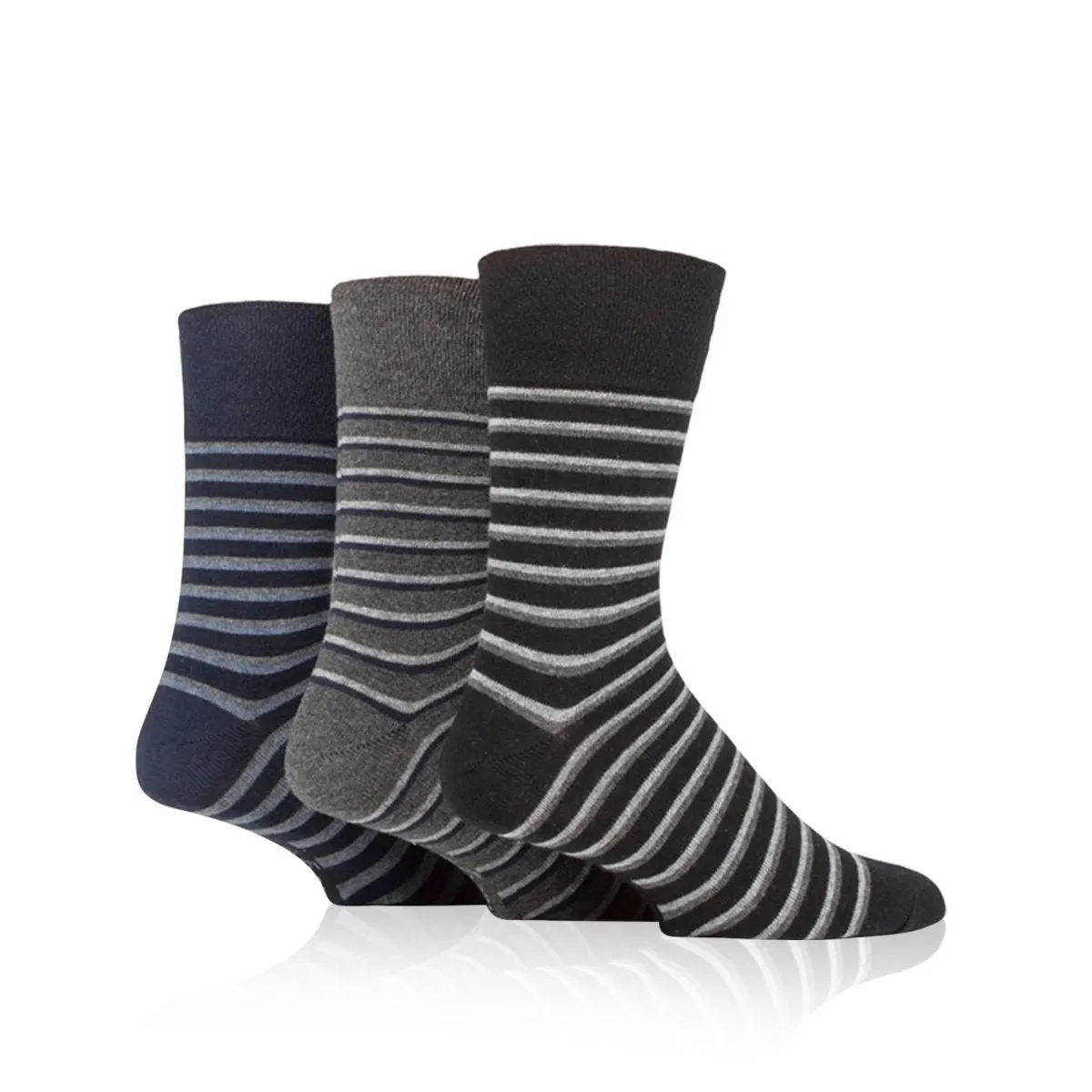 Varied Stripe Non Binding Socks for Men