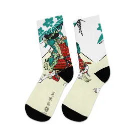 Warriors by Toshusai Sharaku Socks