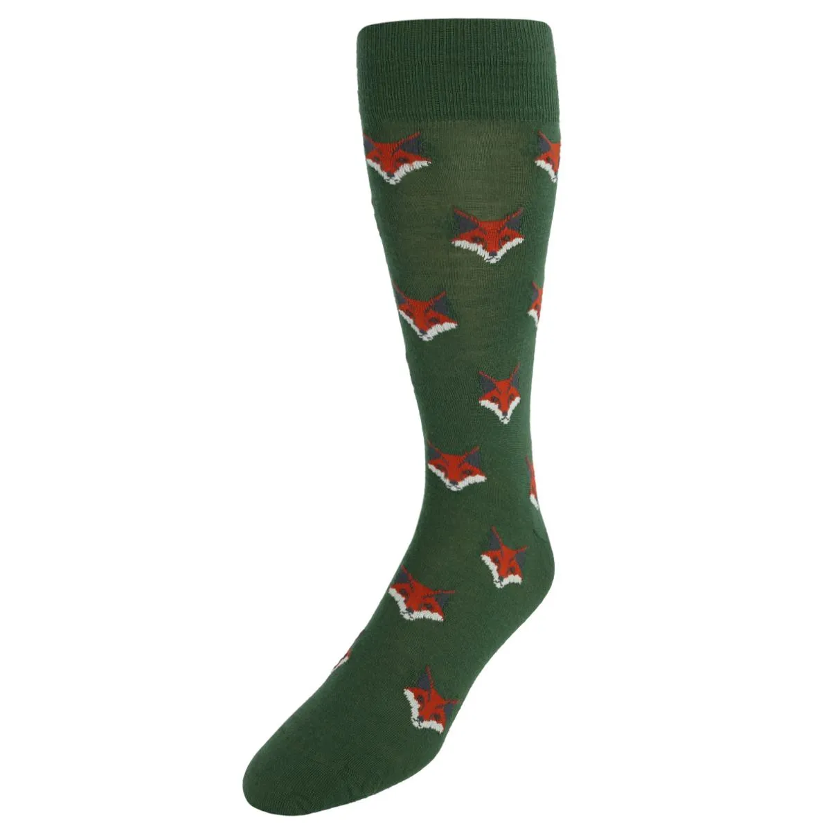 What Did The Fox Say Mid-Calf Mercerized Cotton Novelty Socks (1 Pair)