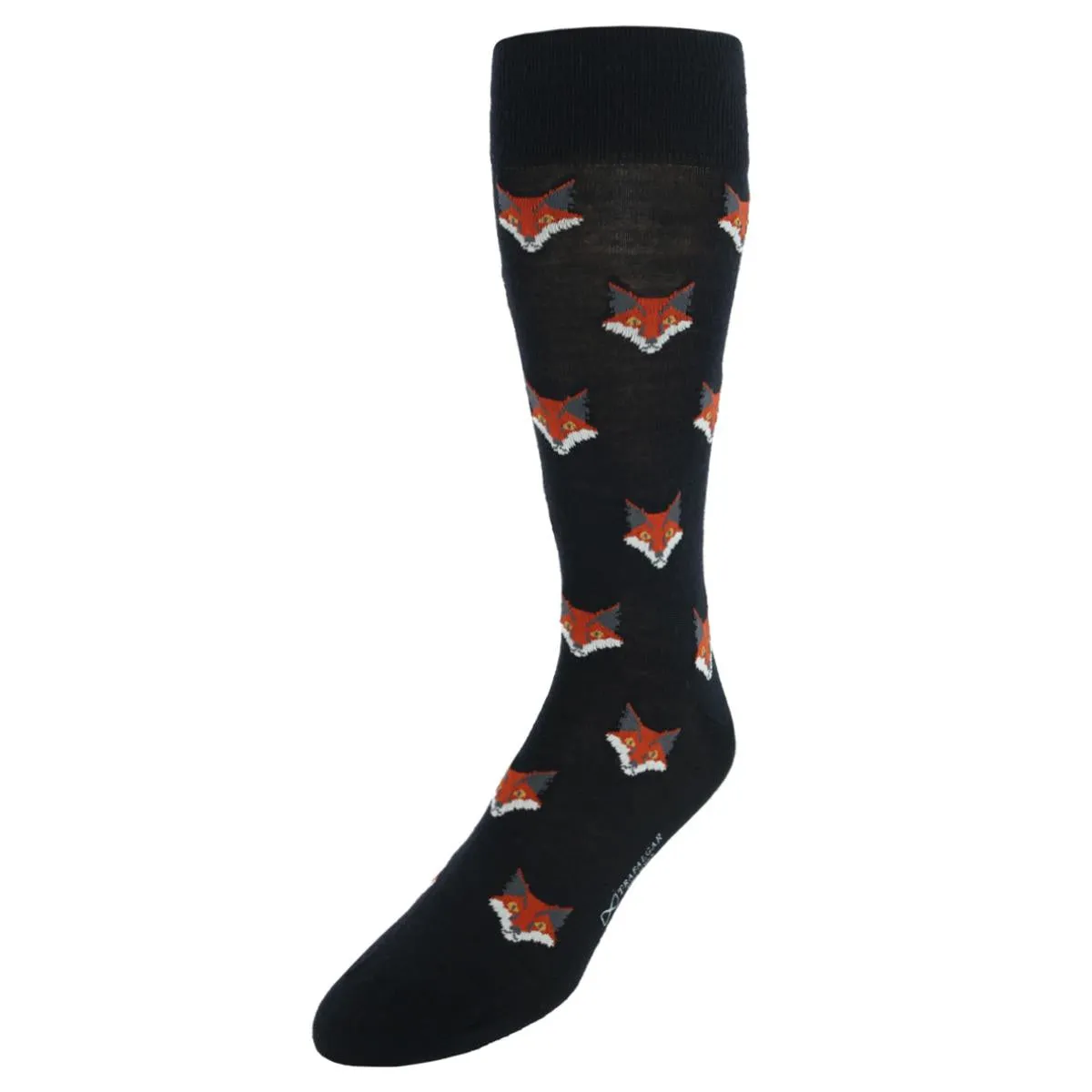 What Did The Fox Say Mid-Calf Mercerized Cotton Novelty Socks (1 Pair)