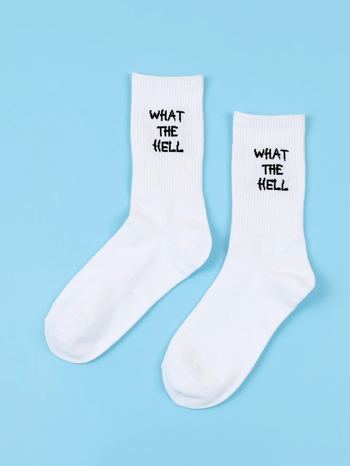 What The Hell Crew Socks Funny Socks for Men Novelty Socks Funky Socks Gift for