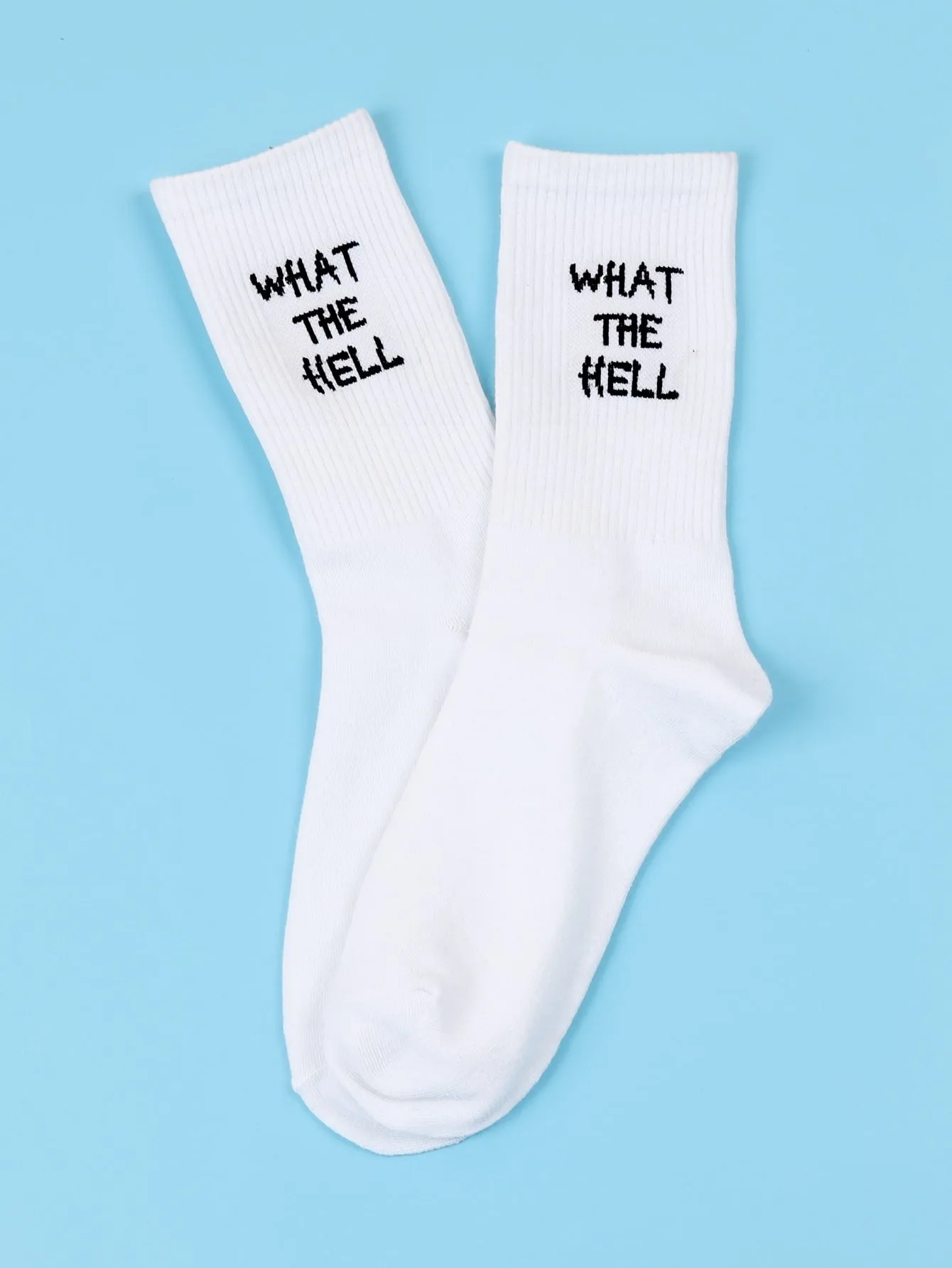 What The Hell Crew Socks Funny Socks for Men Novelty Socks Funky Socks Gift for