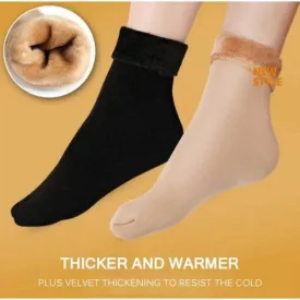 Winter Soft Velvet Elastic Uggs Warm Socks