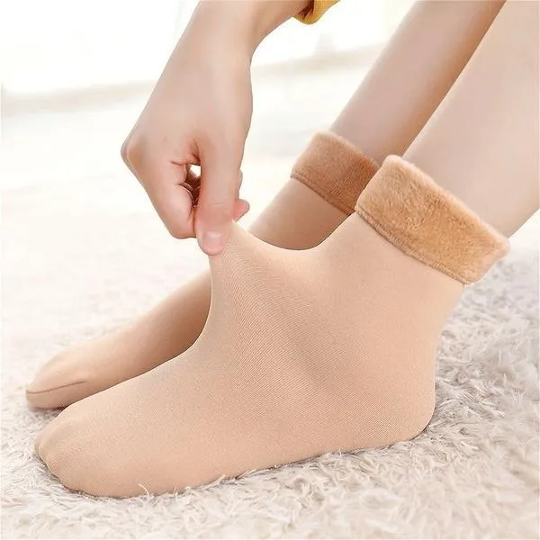 Winter Soft Velvet Elastic Uggs Warm Socks