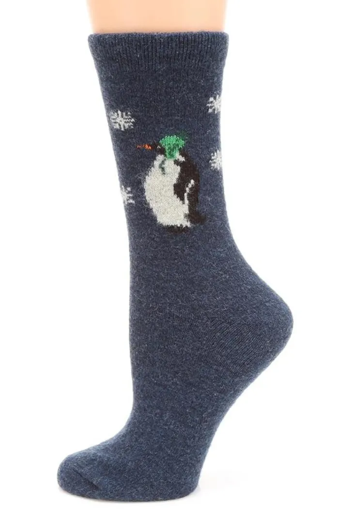 Women's Animals Wool Blend Crew Socks