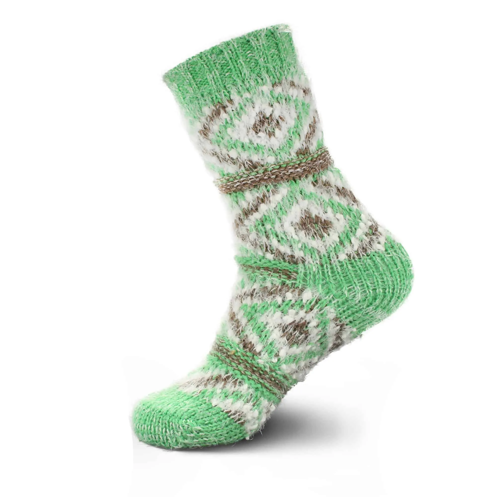 Women's Thick Vintage Pattern Slipper Socks