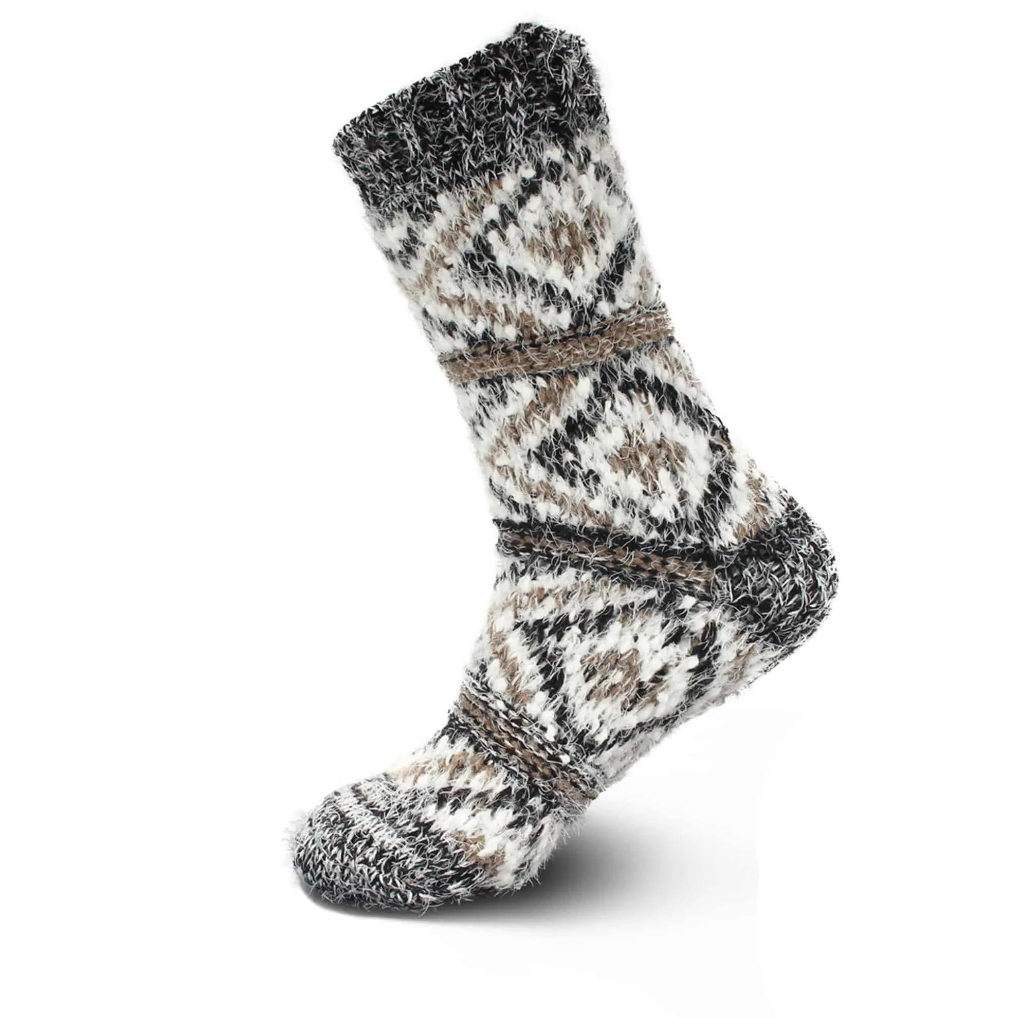 Women's Thick Vintage Pattern Slipper Socks