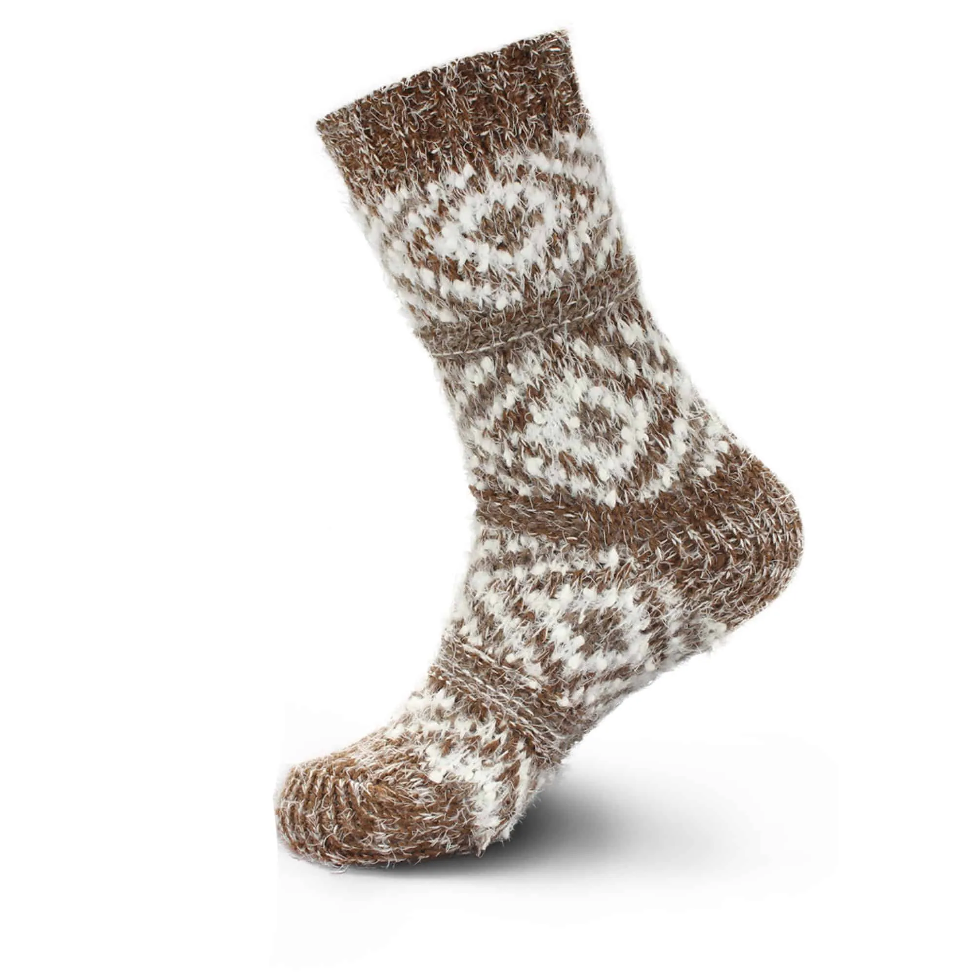 Women's Thick Vintage Pattern Slipper Socks