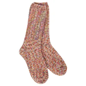 World's Softest Women's Weekend Ragg Crew Sock, Floral