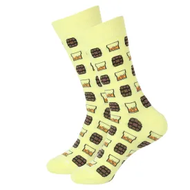 Yellow On The Rocks Socks