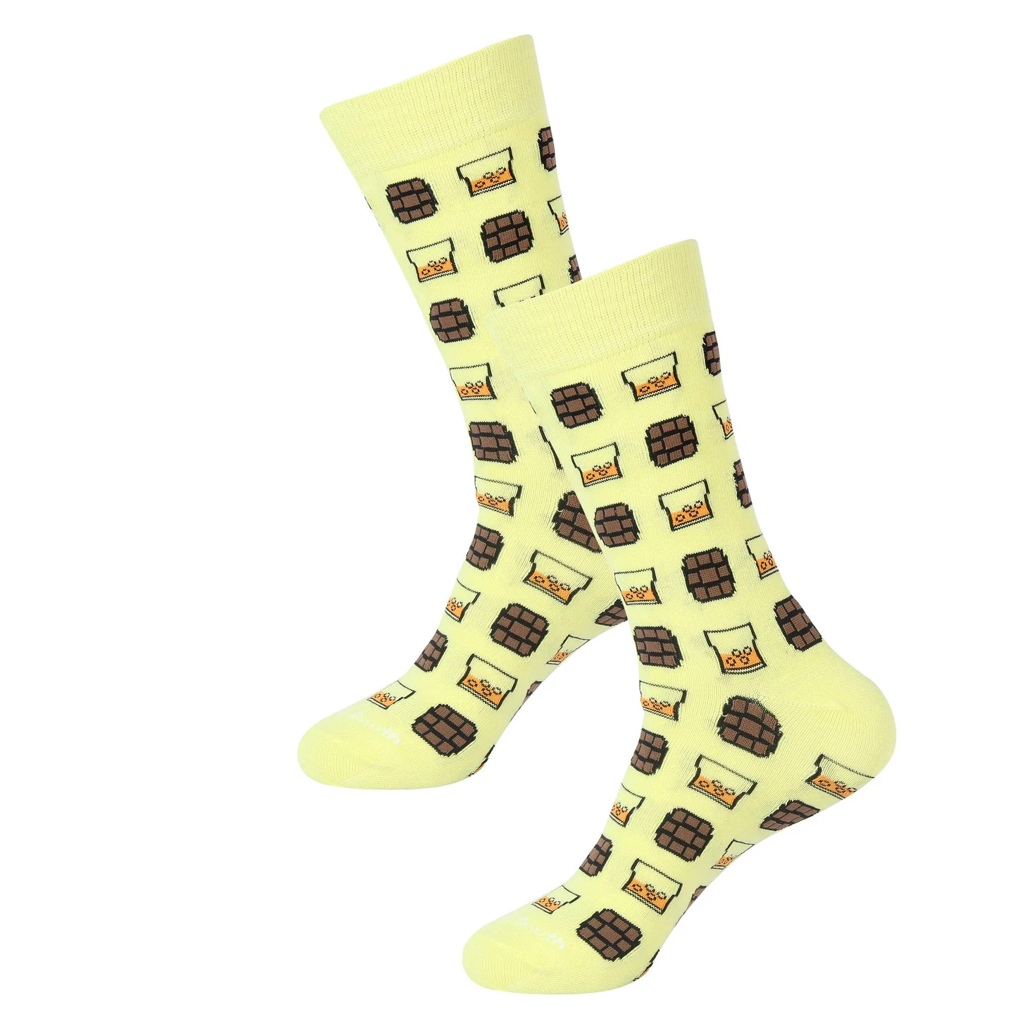 Yellow On The Rocks Socks