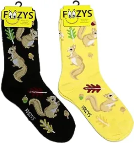 Yellow Squirrel Socks