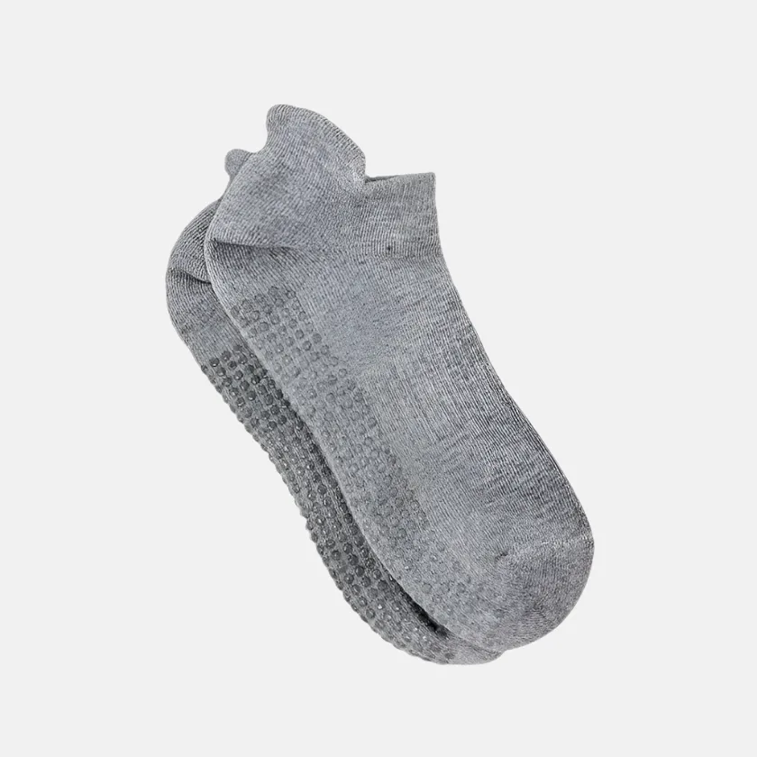 Yoga & Pilates Unisex Grip Socks -White/Black/Light Grey