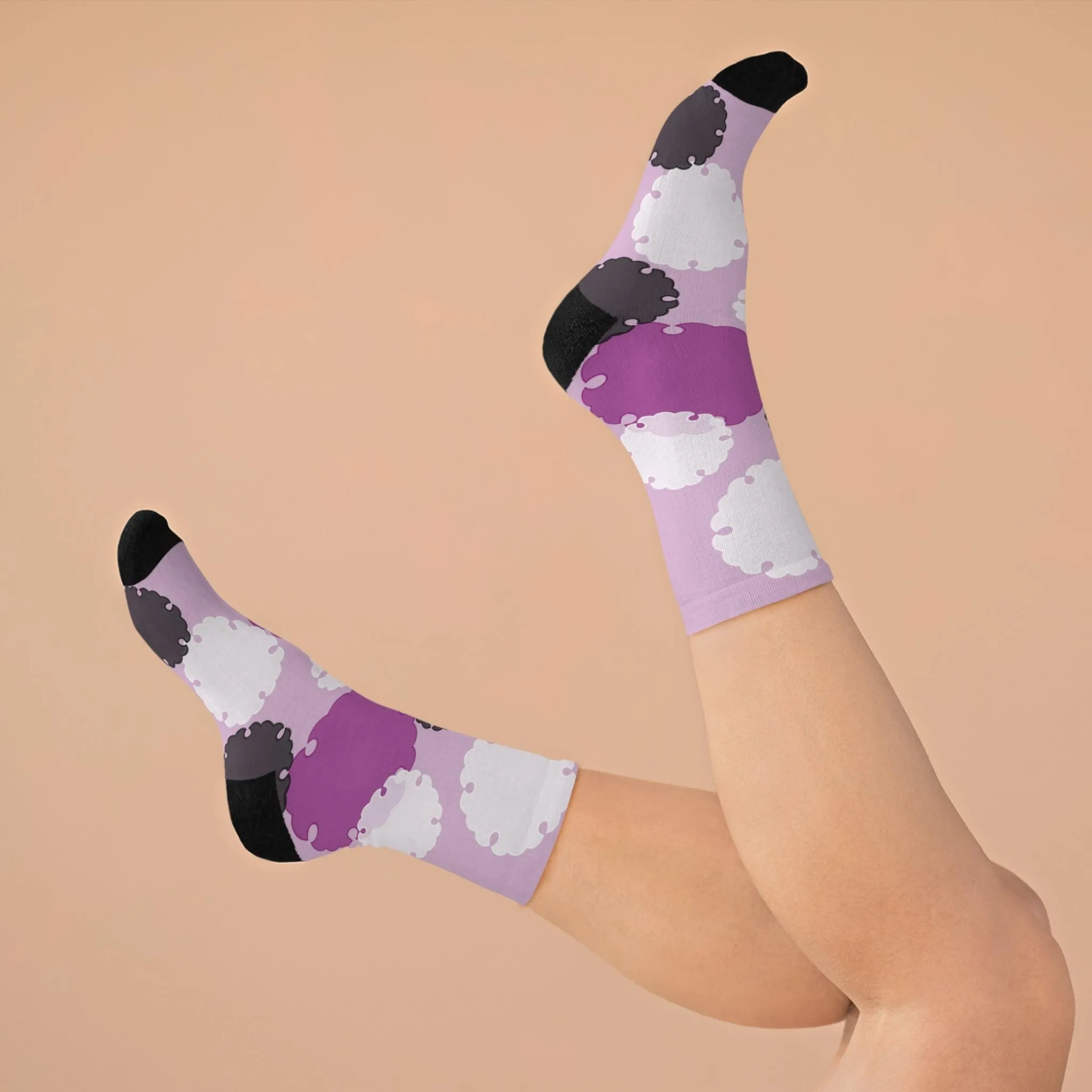 Yukiwa Purple/Grey Socks