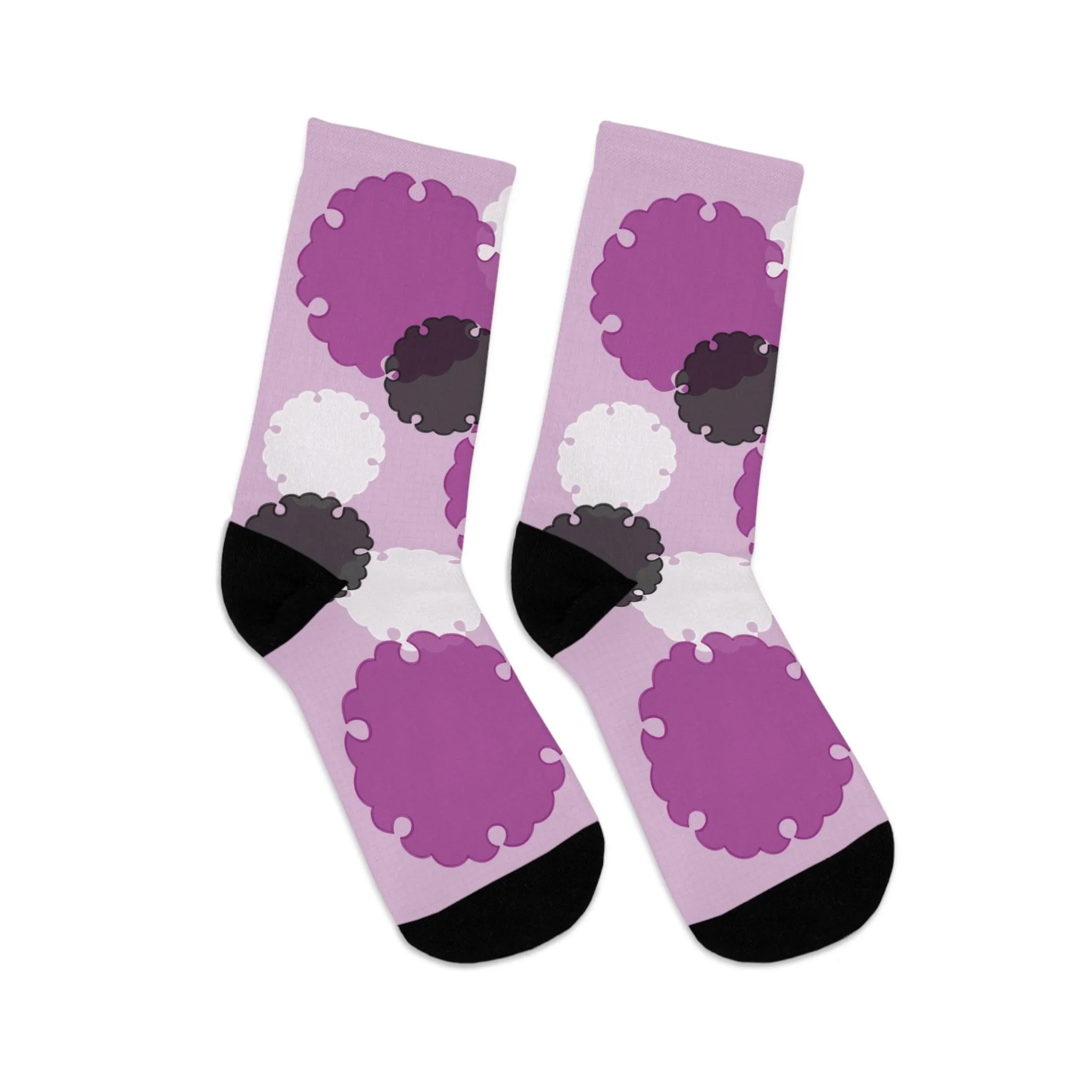 Yukiwa Purple/Grey Socks