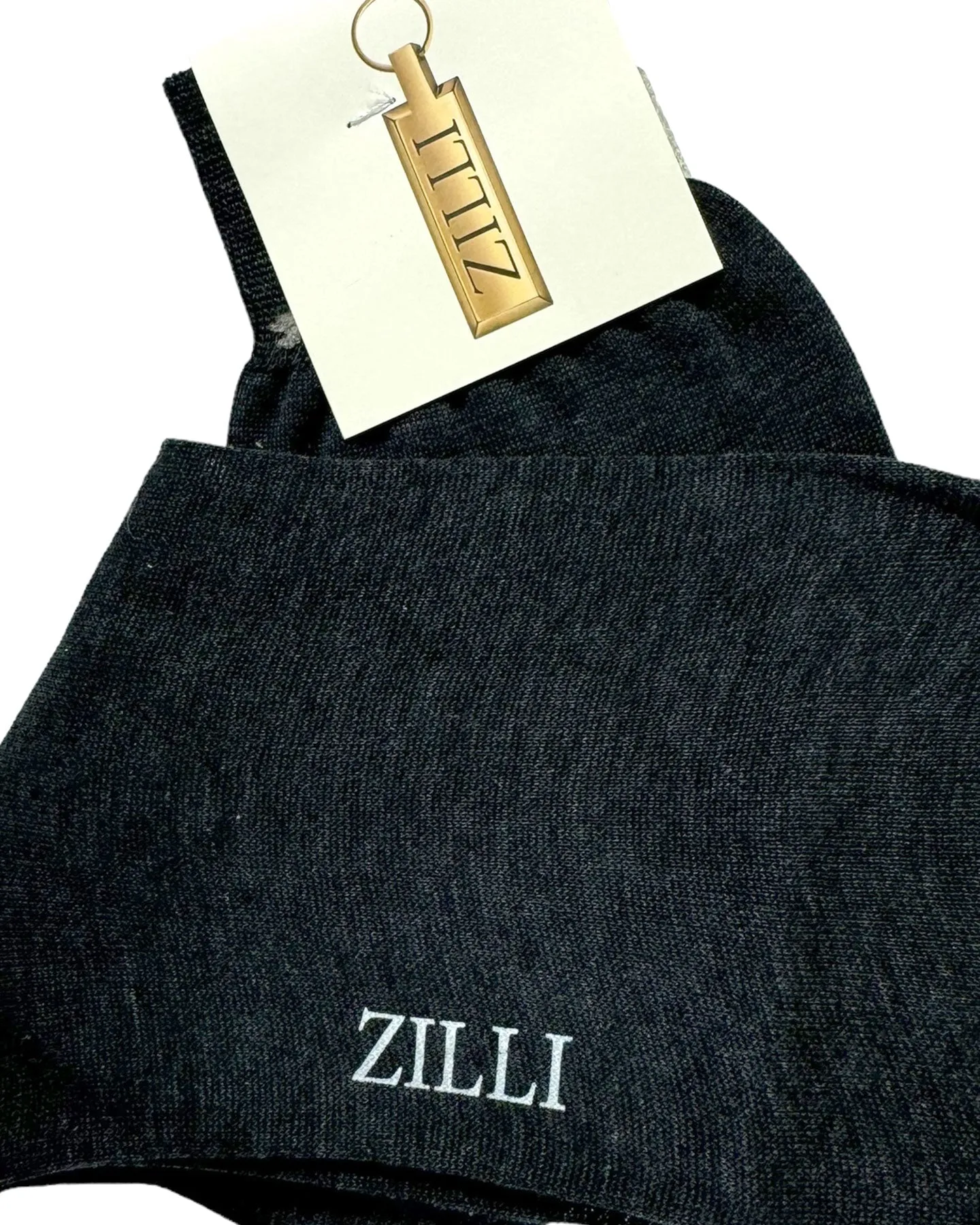 Zilli Socks Charcoal Gray US 10 1/2- EUR 43 1/2 Mid Calf Cotton Men Socks SALE